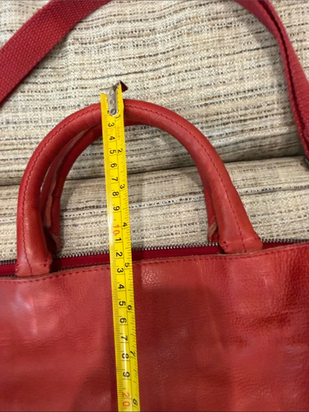 Women’s Free People Red Leather Distressed Shoulder Bag - Stylish Everyday Tote